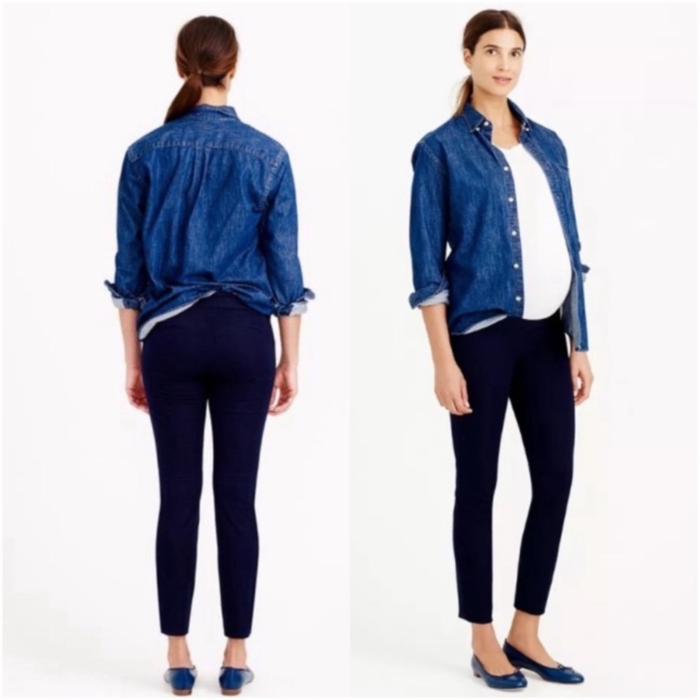 J.Crew Maternity Minnie Pants in Navy Blue